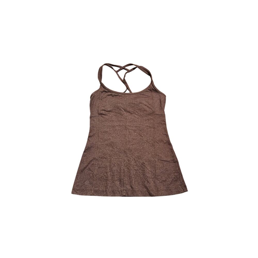 Athleta Women's Inner Goddess Strappy Tank Top Size xxs Burgundy/Maroon